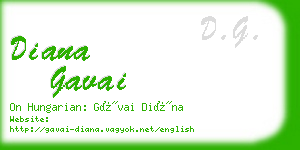 diana gavai business card